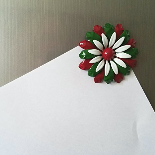 Metal Flower Christmas Magnet