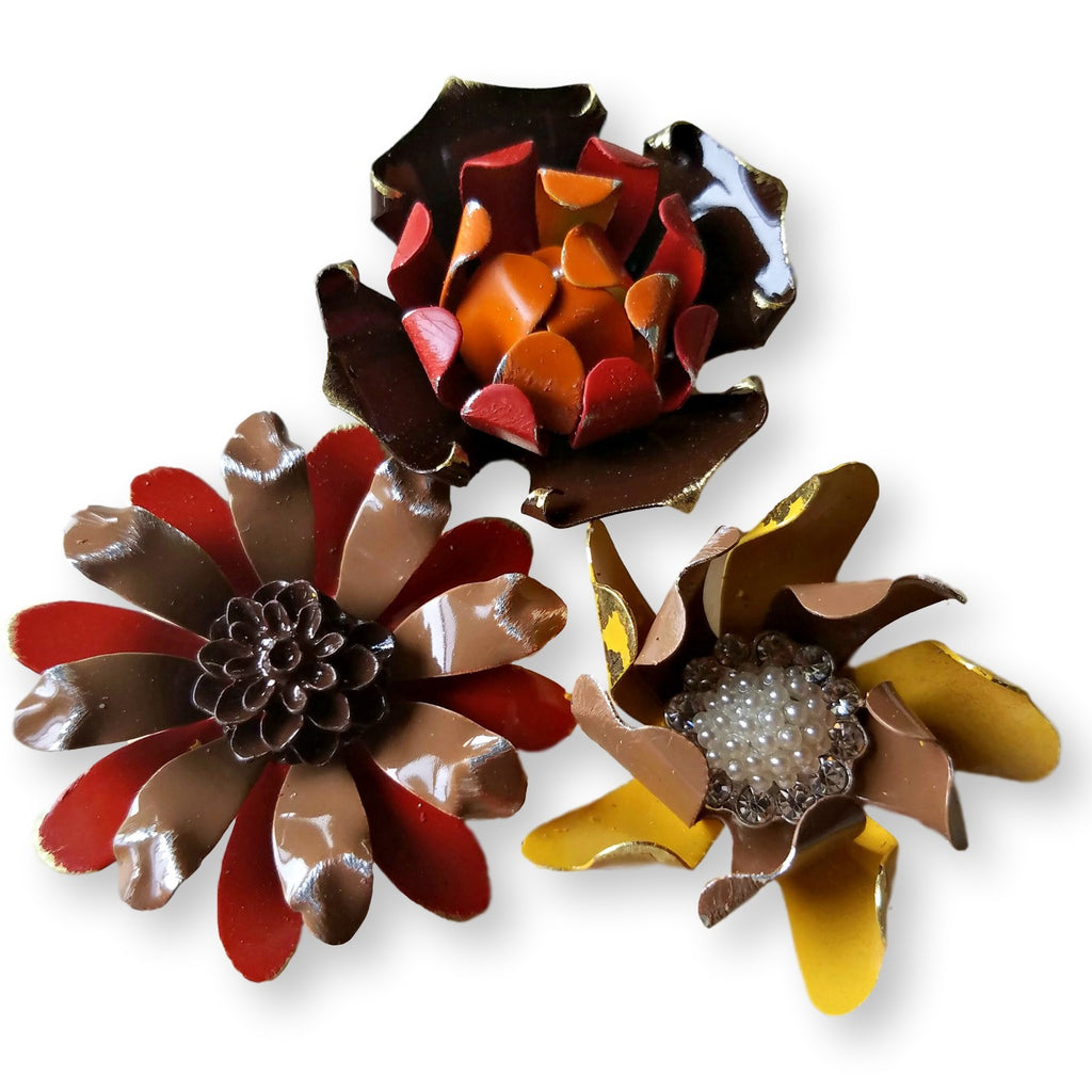 Thanksgiving Flower Magnet Set